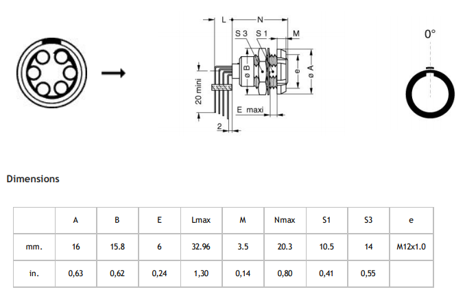 Панель гнезда PCB локтя Lemo ECG установила женскую штепсельную розетку ECG.1B.306.CLV