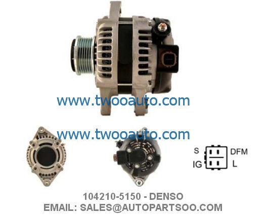 104210-5150 104210-4101 - DENSO Alternator 12V 115A Alternadores