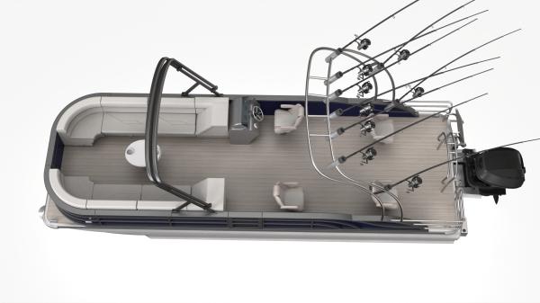 Pontoon à essence 7m longueur 2,3/2,6m largeur et performance avancée parfaite