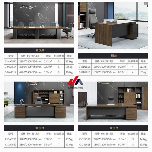 Stylish L-shaped Executive Office Desk for Director and Manager in Modern Design