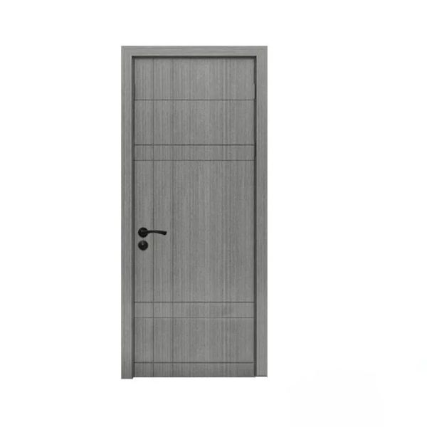Modern Wooden House Interior Doors , Customized Melamine Frames Wood Door