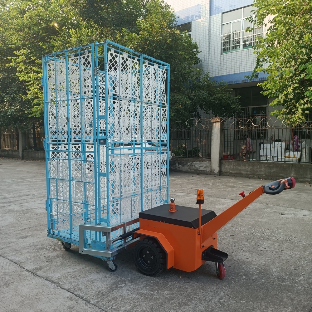 24V Battery Voltage Electric Tractor Tug Providing 8 Hours Operating Time Per Charge Engineered for Warehouse Operations