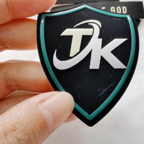 Microfiber imprimiu o silicone aumentado Logo Patch For Clothing Brand etiqueta