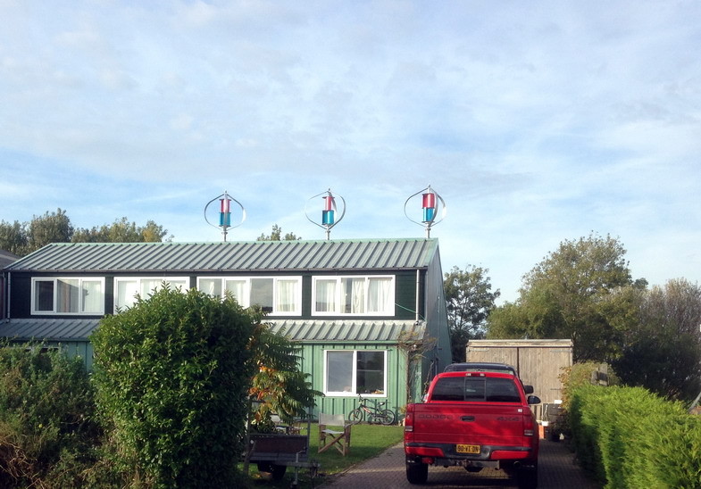 Residential Rooftop Wind Turbine Maglev Tower Fundation HECO-600