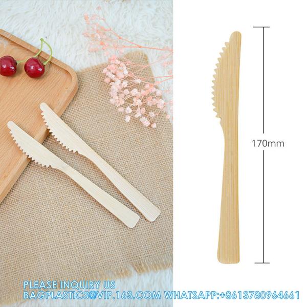Disposable Bamboo Wooden Cutlery Set | 100% All-Natural Eco-Friendly Biodegradable And Compostable Utensils