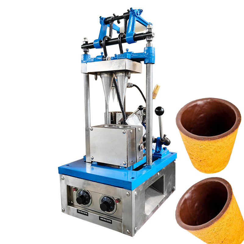 Multifunctional Automated Crinkle Cookie Machinery Edible Coffee Cup Making Machine for Sale