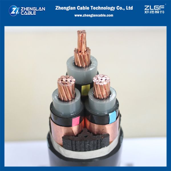 MV Underground Cable 18/30KV 3x120mm2 CU/SC/XLPE/SC/CWS+CTS/PE IEC60502-2