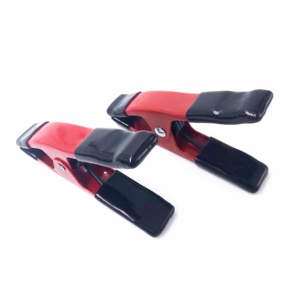 Convenient 6 INCH A-shape Metal Spring Clamps Red With Rubber Fitting Clips for Woodworking