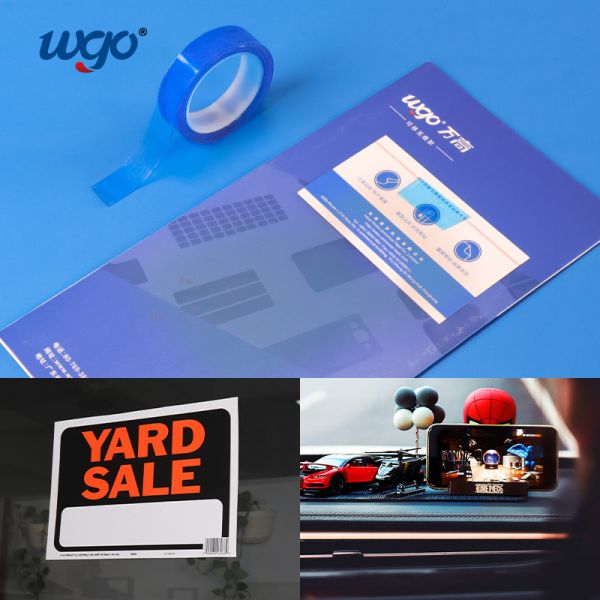 Двойник офиса Washable ясный липкий встал на сторону лента Repositionable устано