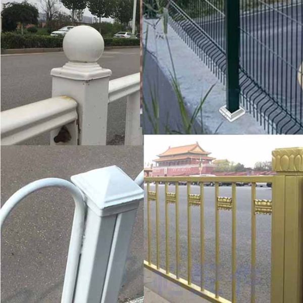 Barranca de protección de la cerca de exterior de acero galvanizado poste tapa tapa tubo tapa para cercas de jardinería