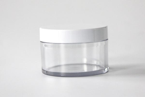 Round Thick Wall Face Cream Jars 150g , Clear PET Plastic Cosmetic Cream Containers