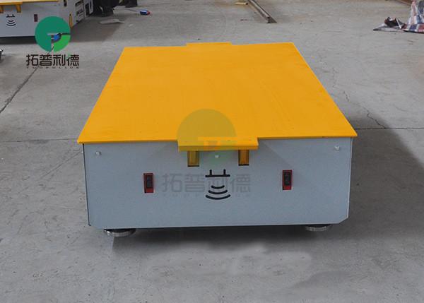 5t Steel Mill Workshop Material Handling Motorized Transfer Trolley On Cement Floor