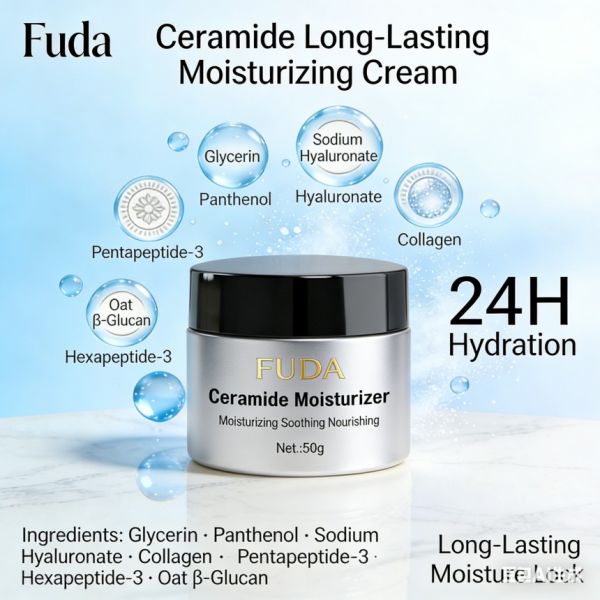 Ceramide Moisturizing Cream，Long-Lasting Moisture-Locking Hydrating & Repairing Cream