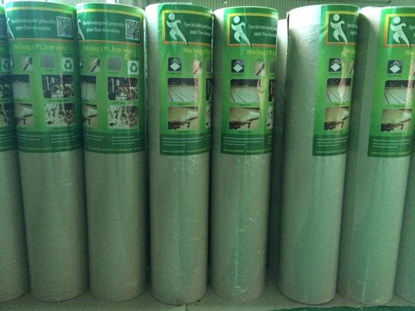 Width 32inch Anti Slip 0.56mm Thickness Commercial Cardboard Floor Covering