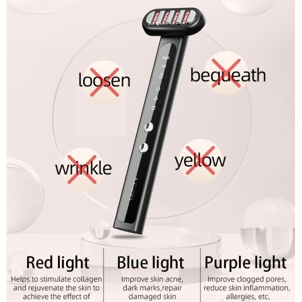 46G Warming Anti Aging Eye Massager Pen Wand for Face Neck Eyes Body EMS Microcurrent