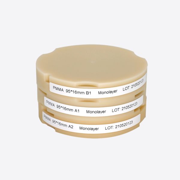 Dental Pmma Block Pink A2 Shade for Natural Gingiva Aesthetics Ideal for Temporary Crowns Bridges and Denture Frameworks