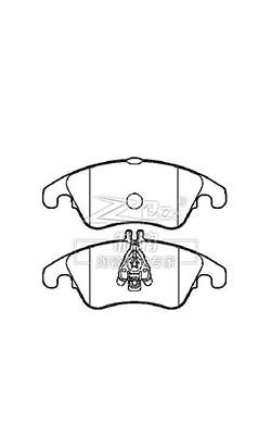 E260 Mercedes Benz Brake Pad Replacement Ceramic Brake Pad D1342 , 005 420 10 20