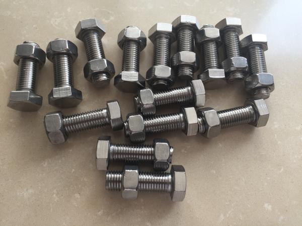 DIN933 DIN931 Stainless Steel 321 Hex Bolt Fasteners ASTM A193 GR.B8T