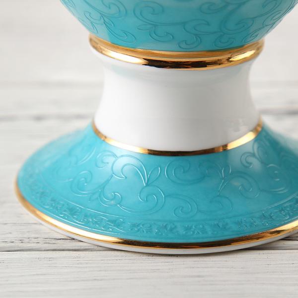 8cm dia Ceremonial graceful Blue And White Beautiful Full Tea Sets