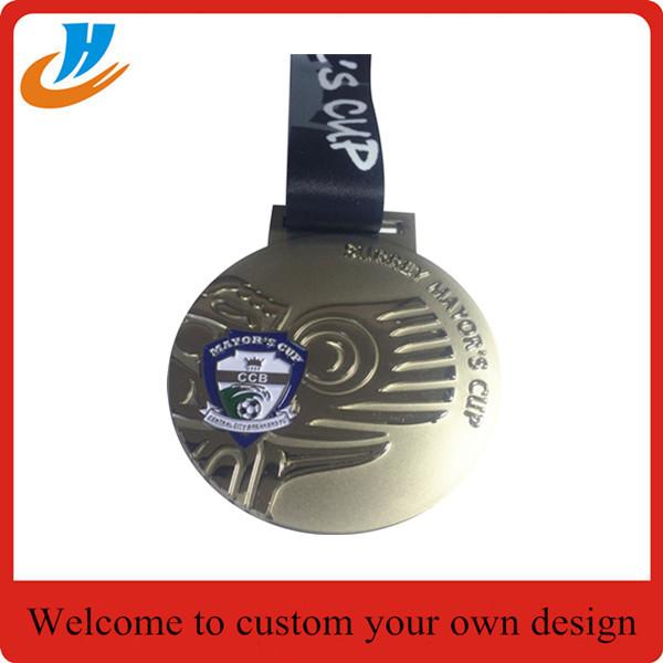 Custom die cast  medals with gold silver copper plated medals