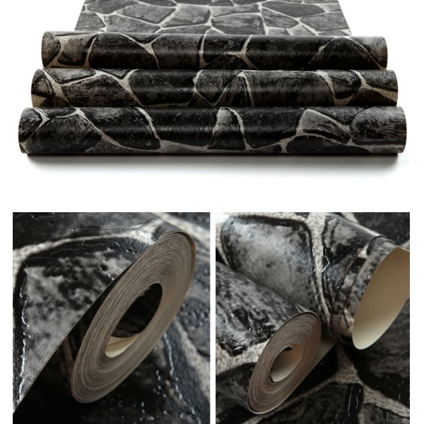 Performance Wallpaper PVC 3D waterpoof Moistureproof Contemporary foam technology