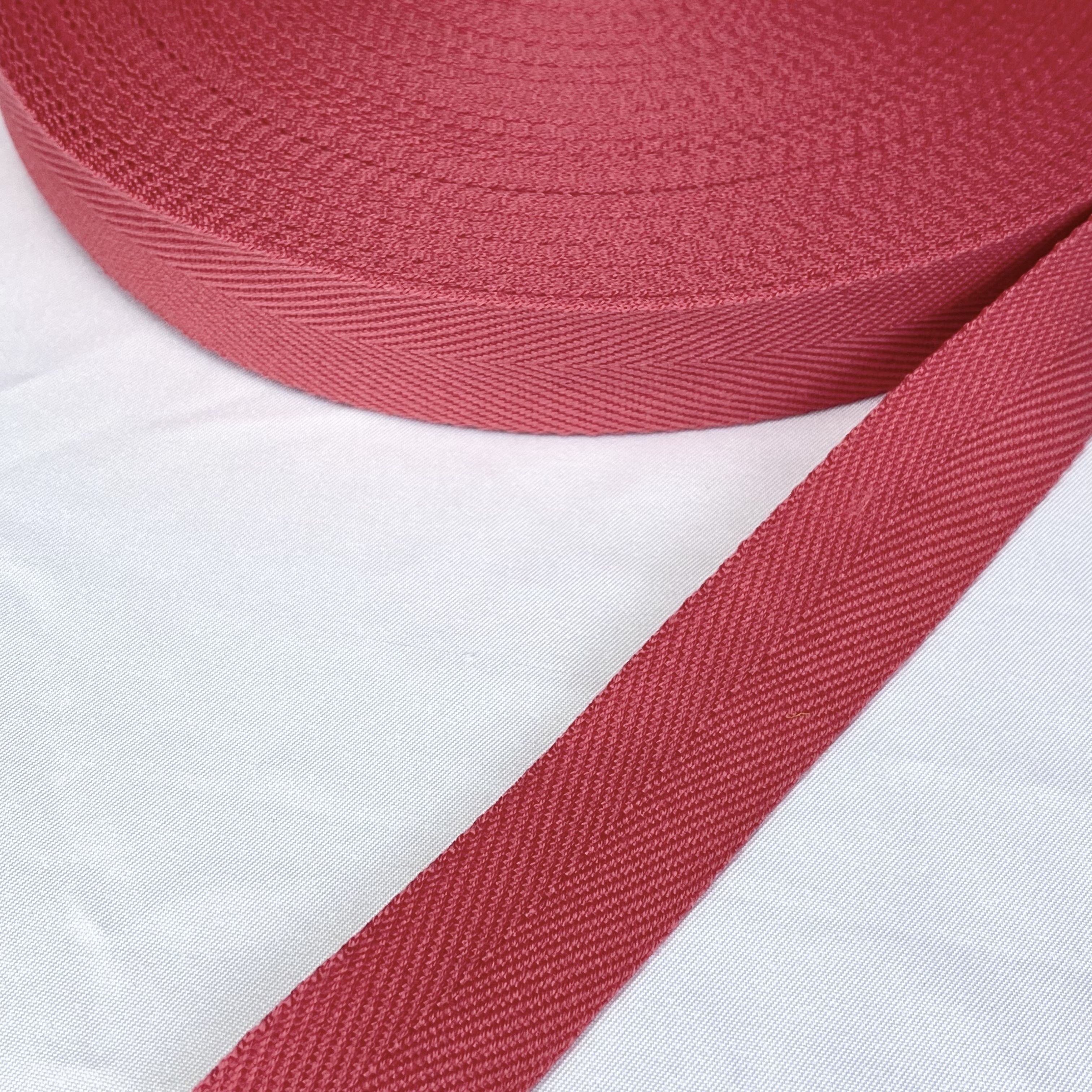 Herringbone polyester-cotton webbing Various colors Backpack strap Belt Handbag strap