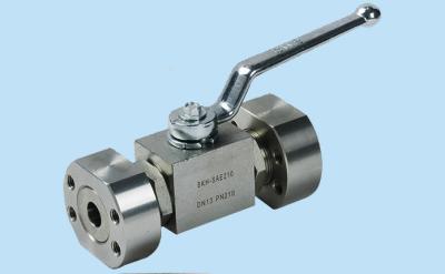 1 válvulas hidráulicas válvula de bola de alta pressão com SAE - flange de BKH do aço carbono & de MKH