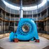 Custom Color Water Turbine 200kw-20mw Power Output Air / Water Cooling