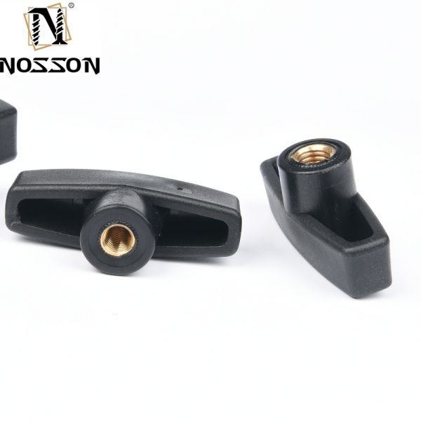 Black Oxide Finish Healthcare T-Head Plastic Knob for Easy Clamping and Tightening in Automotive Industry