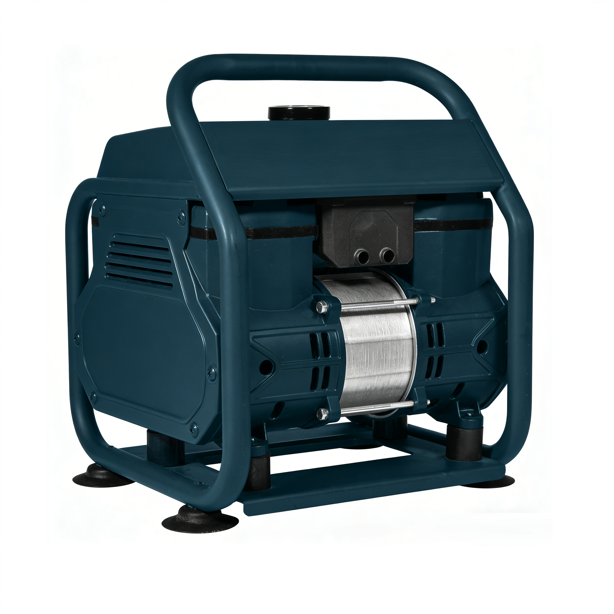 Oil Free Portable Silent Air Compressor 1100W 90L/min 0~0.8MPa Pressure 160x200cm Tank 18S Build-up Time for Industrial Use