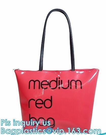 summer laser shoulder bag fashion transparent PVC tote handbag with chain, Waterproof Transparent Shoulder Bag with Cosm