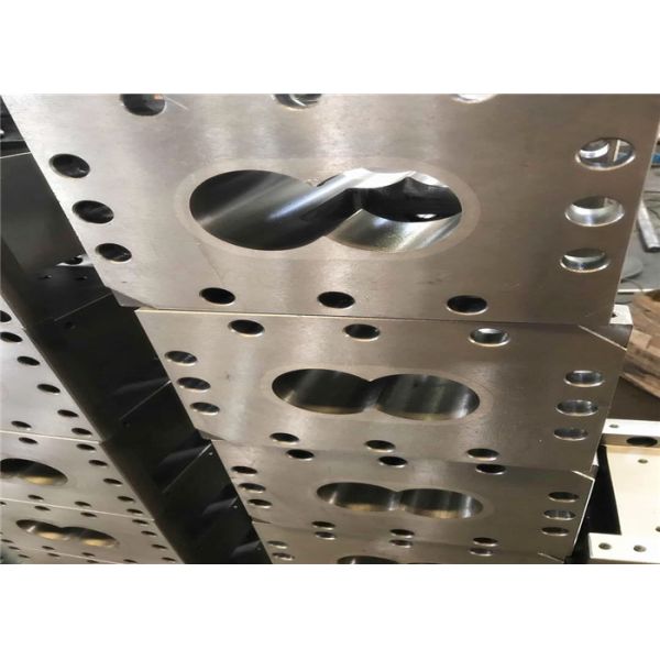 Bi-Metallic Material Twin Screw Extruder Barrel 93mm / 91mm / 95mm Size