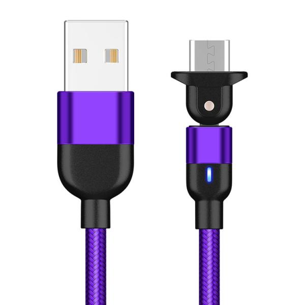 180 Rotation USB Magnetic Data Cable 3A Universal Magnetic Charging Cable