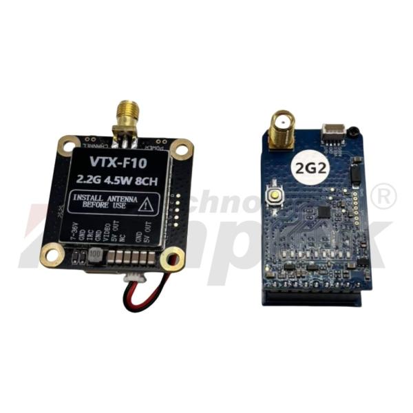 2.2 GHz帯ドローンシミュレーション送受信機組み合わせ 4.5W電力無線ビデオ伝送ドローンアクセサリー