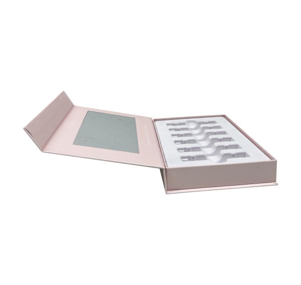 XL Packaging Custom Printed Cosmetic Boxes Custom Cosmetic Packaging Boxes SkinCare Set Box With Magnet Closure Card Paper Flocking Tray Holder Box