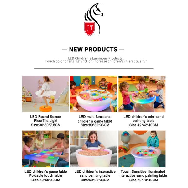 LED Square Sensory Activity Tray for Creative Play