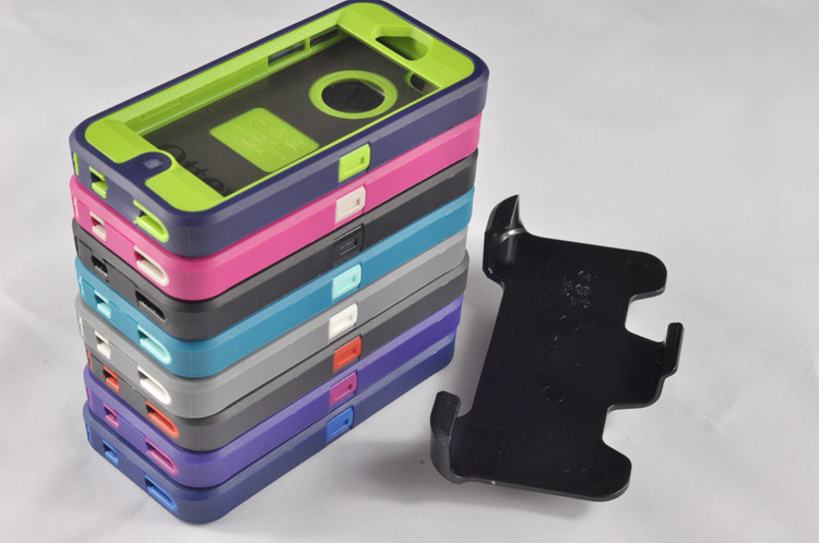 TPE Ottering Outer Box Phone Cases 3-Layer Protection For Iphone5