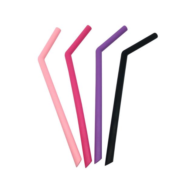 100 percent Eco Friendly Silicone Drinking Straws Big Jumbo Non - Toxic Material