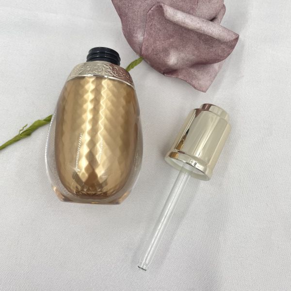 Champagne 10ml Essential Oil Bottle Dropper Acrylic PP Shoulder Customized
