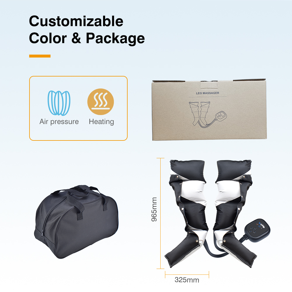 Rechargeable Air Compression Leg Massager with 4 Massage Modes for Enhanced Blood Circulation