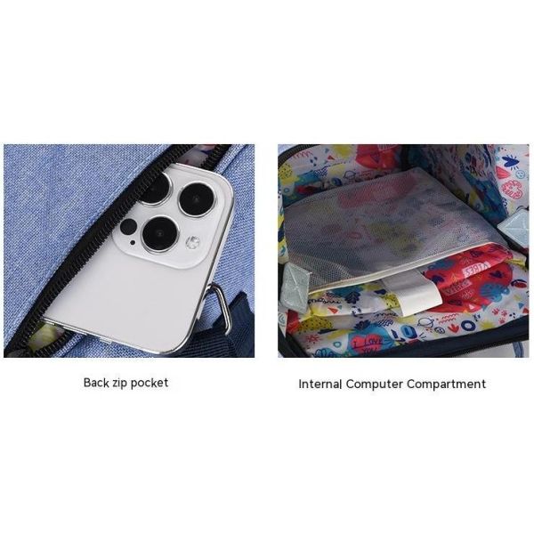 Multifunctional Women Diaper Bags Large Capacity Waterproof Picnic Bag Trendy Design