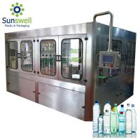 Eau potable rotatoire de 14 têtes rinçant le produit de capsulage et de étiquetage remplissant