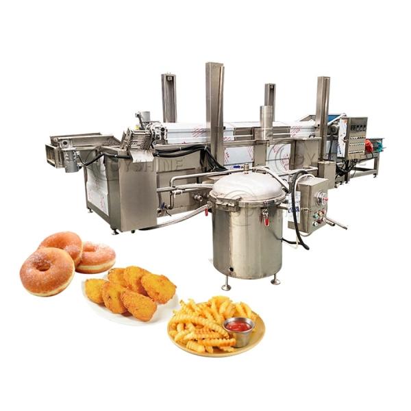 High Productivity Banana Sweet Potato Flakes Frying Machine with Automatic Filtration