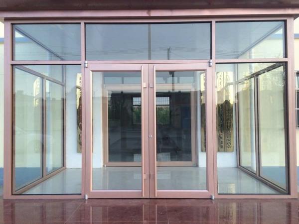 OEM UPVC stainless stell  Aluminium Double swing  Doors  kfc door 1.2mm Thickness