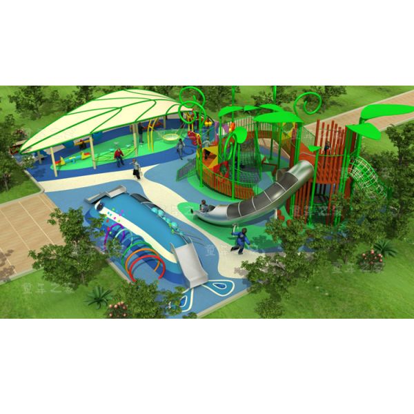 Custom Size Kids Outdoor Playground Equipment Garden