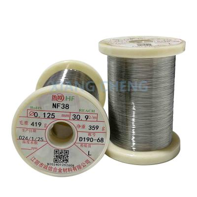 NF38 Teor de níquel 50-55 PTC Fios de liga Ni-Fe para controlo preciso da resistência em termistores e sensores Resistência 0.38
