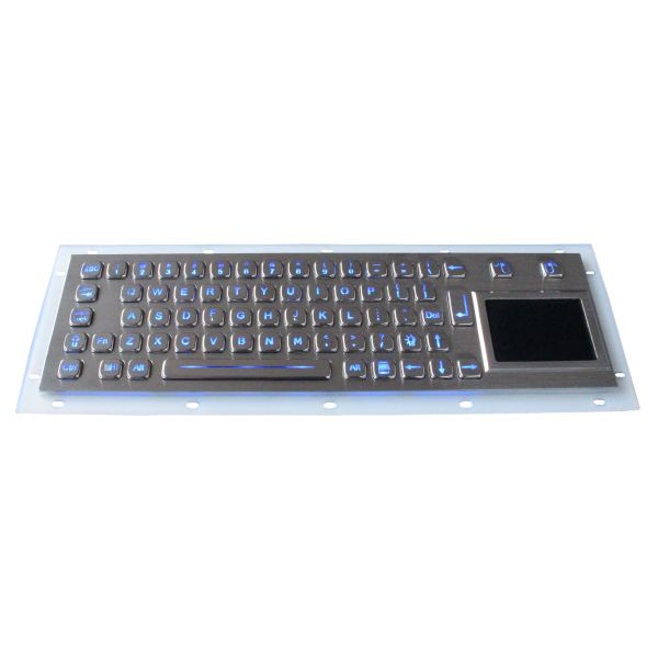 Metal Backlit USB Keyboard / Backlit Mechanical Keyboard With Ruggedized Touchpad