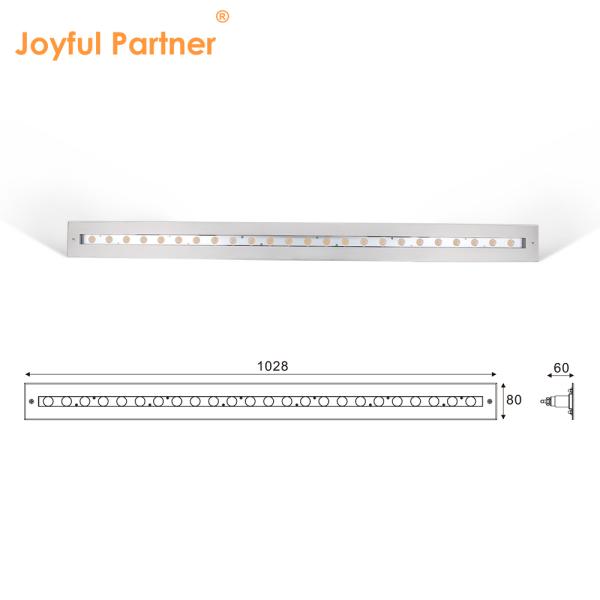 Embedded Underwater RGB Lights Rectangle Shape DC24V 24W 48W With Customized Packaging
