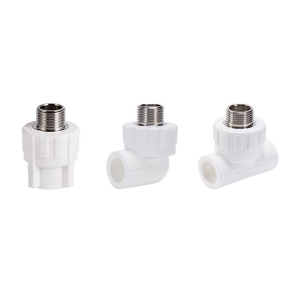 Тройник 45 штуцеры трубы дренажа Pvc 90 градусов проталкивает соединитель переходника потока Famale мужчины