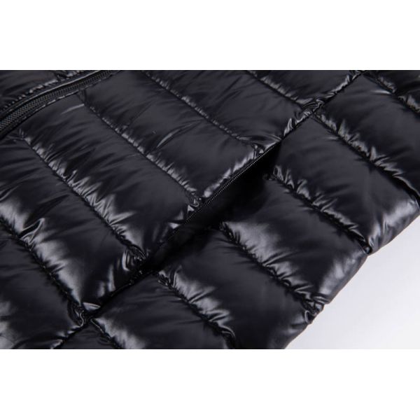 Men's Ultra Light Shiny Black Wind-Resistant Down Jacket Packable Puffer Jacket
